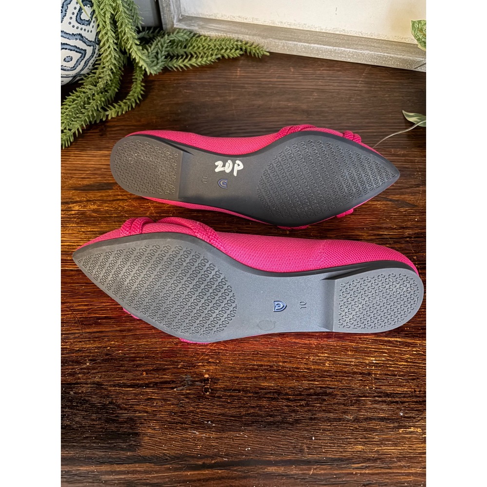 Rothy's The Knot Point II Flats Pink Pointed Toe Shoes W10 - Picture 3 of 5